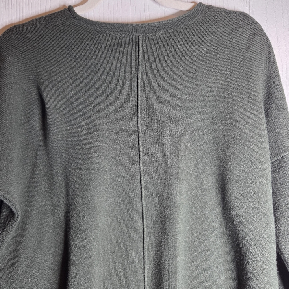 French Connection Dark Olive Crewneck Sweater-Size XS - Picture 12 of 12